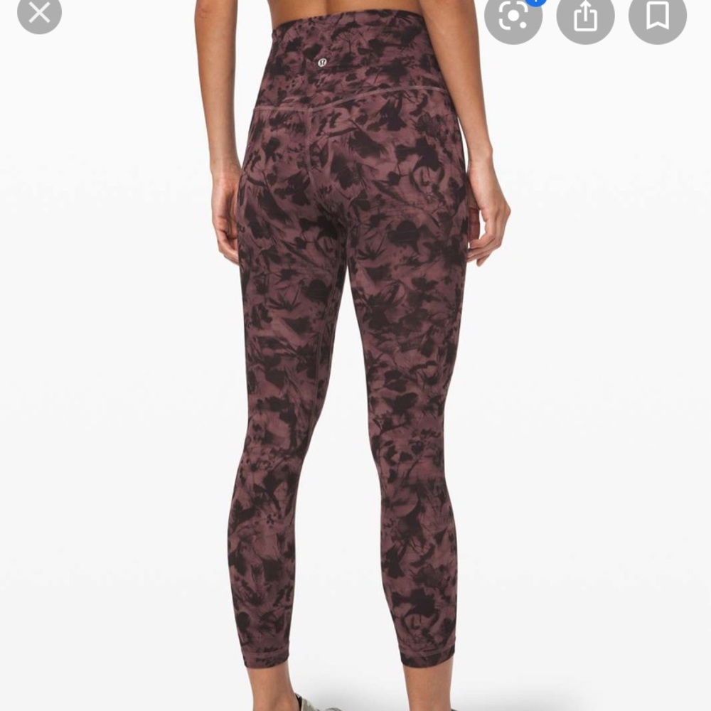 Lululemon align pants 25” mini dusk floral